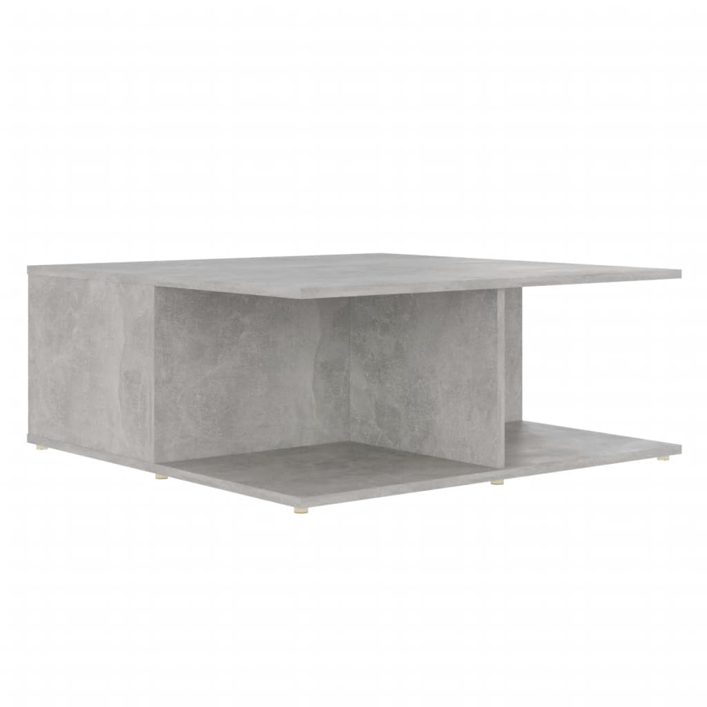 vidaXL Măsuță de cafea, gri, 80x80x31 cm, lemn prelucrat vidaXL Măsuță de cafea, gri, 80x80x31 cm, lemn prelucrat