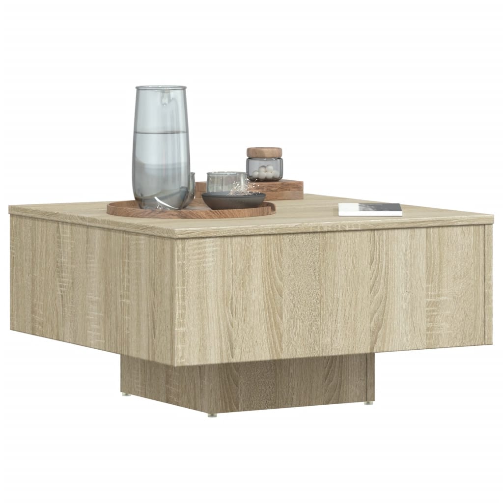 vidaXL Măsuță de cafea, stejar Sonoma, 60x60x31,5 cm, lemn prelucrat vidaXL Măsuță de cafea, stejar Sonoma, 60x60x31,5 cm, lemn prelucrat