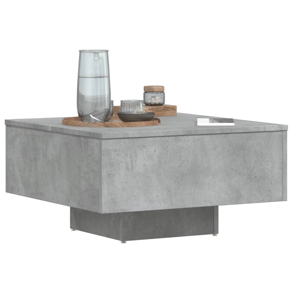 vidaXL Măsuță de cafea, gri beton, 60x60x31,5 cm, lemn prelucrat vidaXL Măsuță de cafea, gri beton, 60x60x31,5 cm, lemn prelucrat