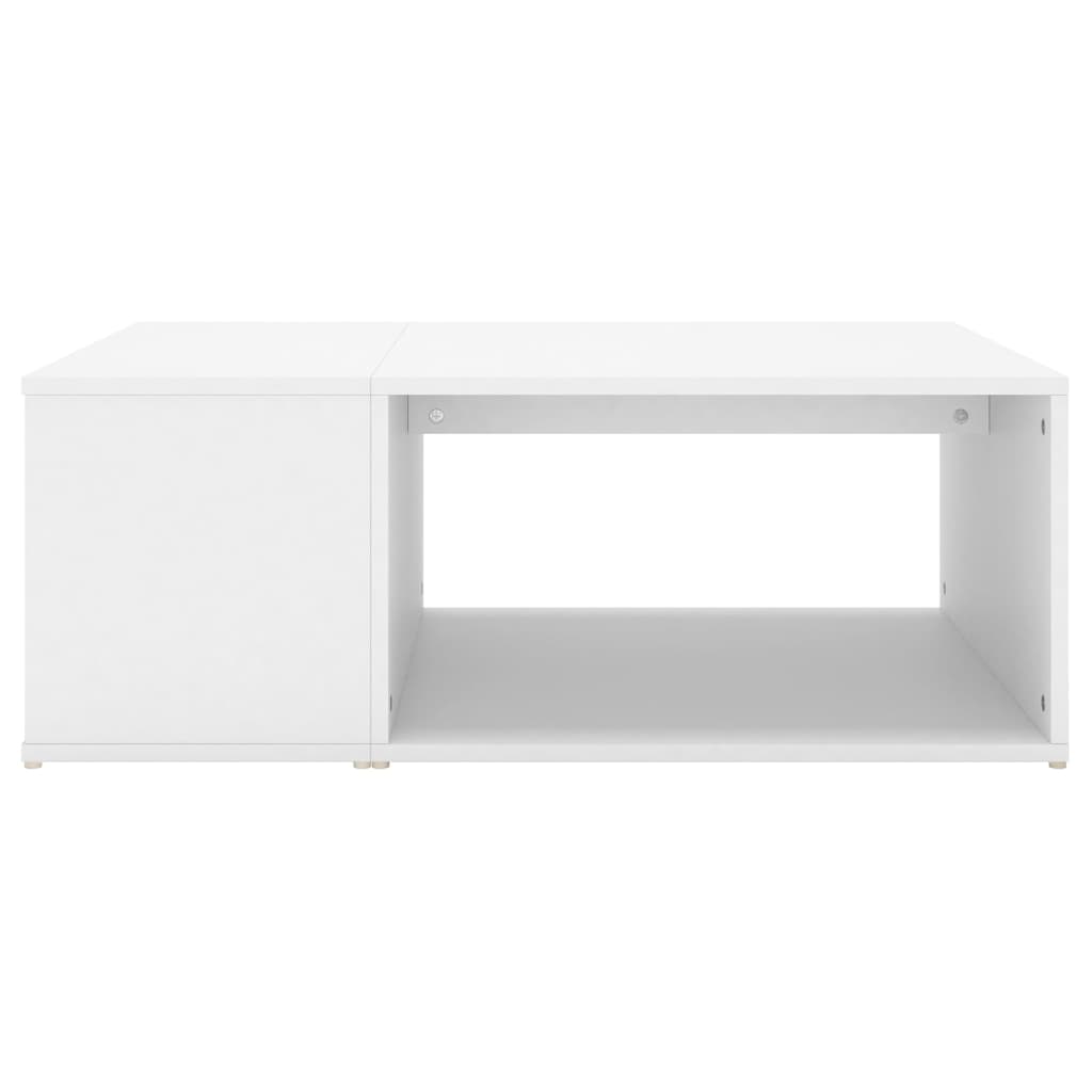 vidaXL Măsuță de cafea, alb, 90x67x33 cm, lemn prelucrat vidaXL Măsuță de cafea, alb, 90x67x33 cm, lemn prelucrat