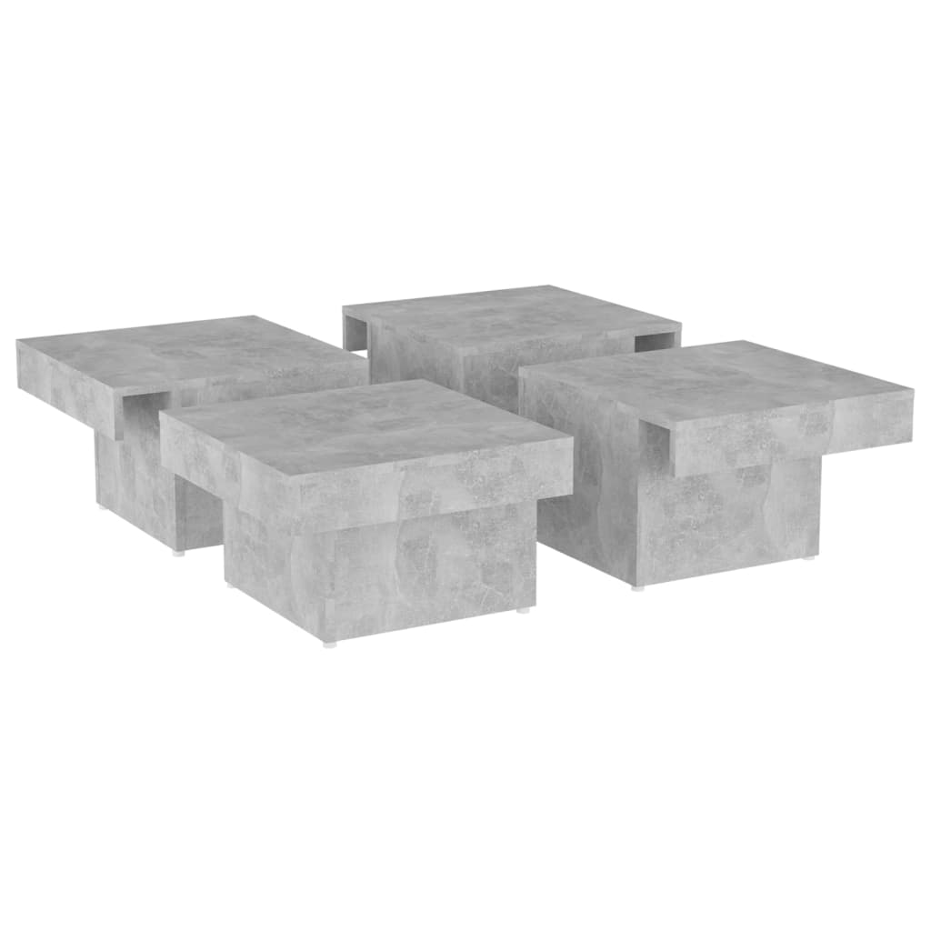 vidaXL Măsuță de cafea, gri beton, 90x90x28 cm, lemn prelucrat