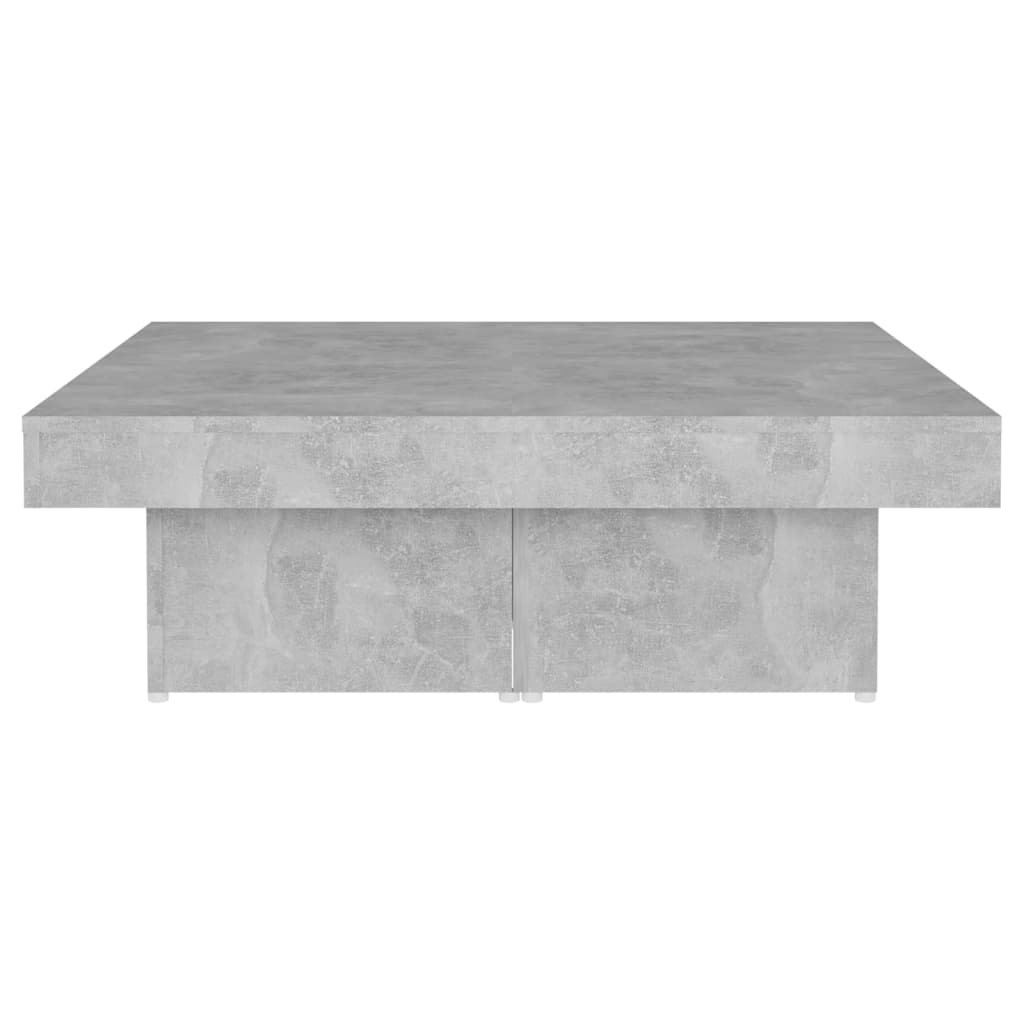 vidaXL Măsuță de cafea, gri beton, 90x90x28 cm, lemn prelucrat