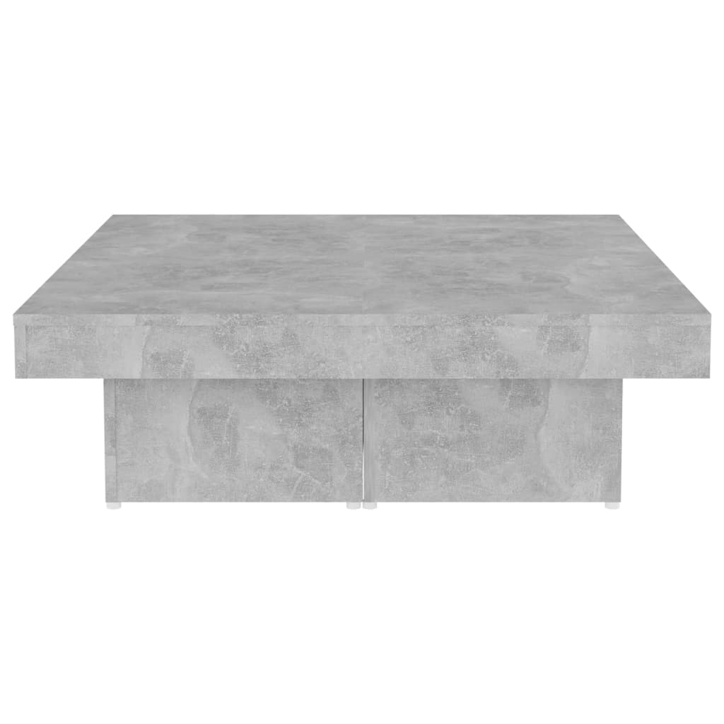 vidaXL Măsuță de cafea, gri beton, 90x90x28 cm, lemn prelucrat