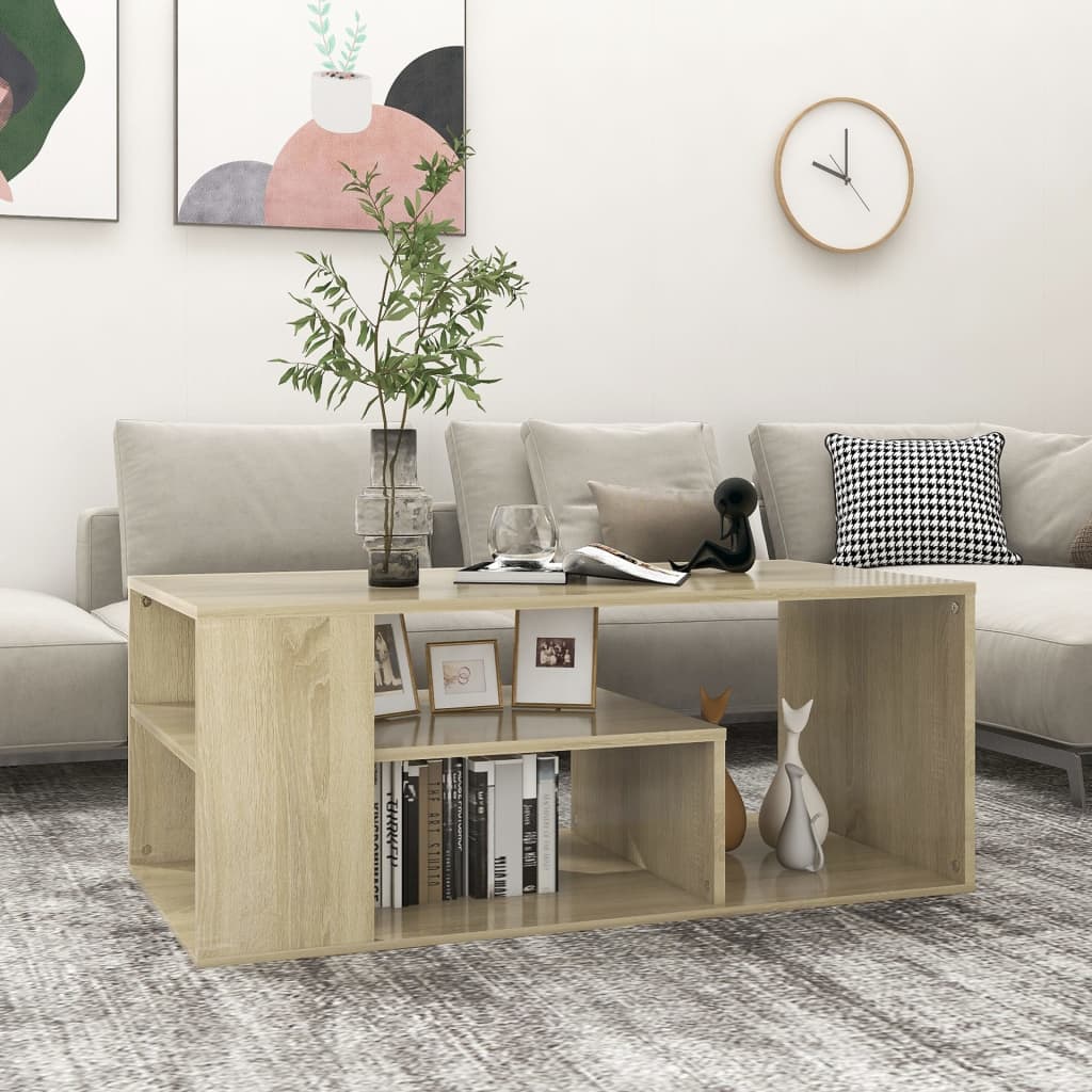vidaXL Măsuță de cafea, stejar sonoma, 100x50x40 cm, lemn prelucrat vidaXL Măsuță de cafea, stejar sonoma, 100x50x40 cm, lemn prelucrat