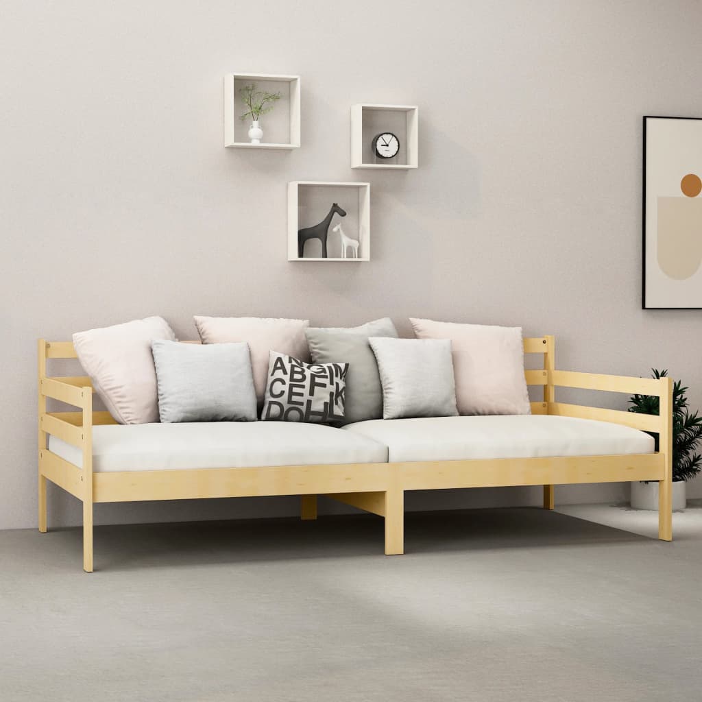 vidaXL Pat de zi, 90x200 cm, lemn masiv de pin vidaXL Pat de zi, 90x200 cm, lemn masiv de pin
