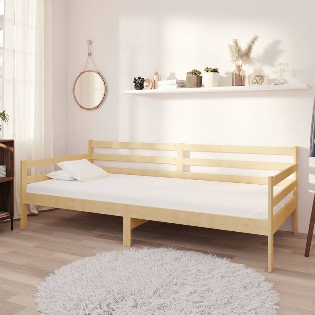 vidaXL Pat de zi, 90x200 cm, lemn masiv de pin vidaXL Pat de zi, 90x200 cm, lemn masiv de pin