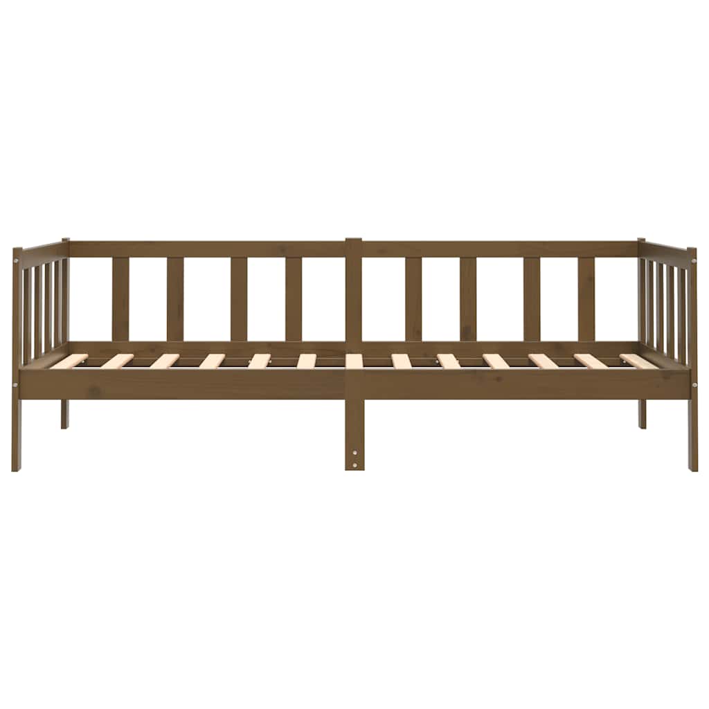 vidaXL Pat de zi, 90x200 cm, maro miere, lemn masiv de pin vidaXL Pat de zi, 90x200 cm, maro miere, lemn masiv de pin