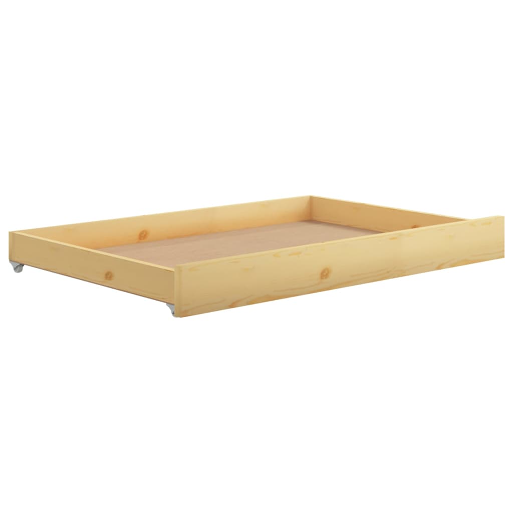 vidaXL Sertare pentru pat de zi, 2 buc., lemn masiv de pin vidaXL Sertare pentru pat de zi, 2 buc., lemn masiv de pin