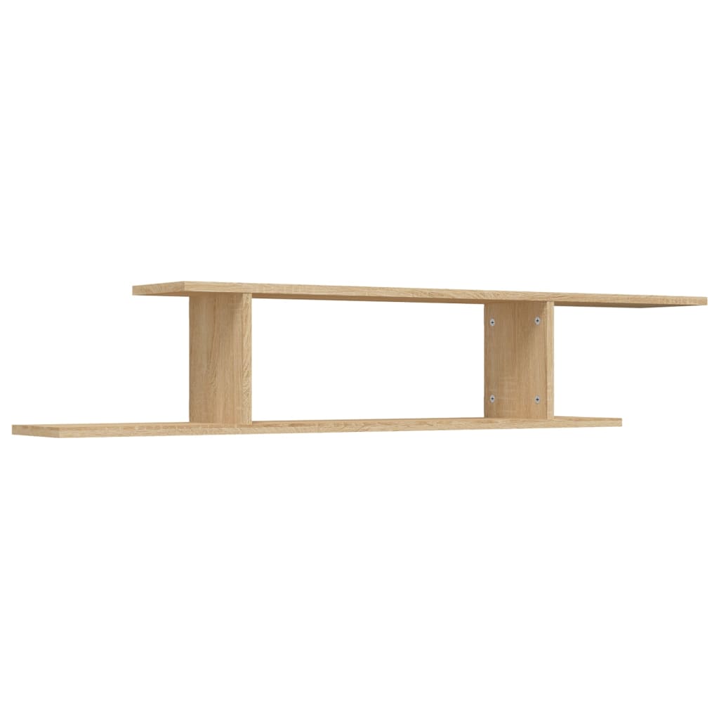 vidaXL Raft TV cu montaj pe perete, stejar sonoma, 125x18x23 cm, PAL vidaXL Raft TV cu montaj pe perete, stejar sonoma, 125x18x23 cm, PAL