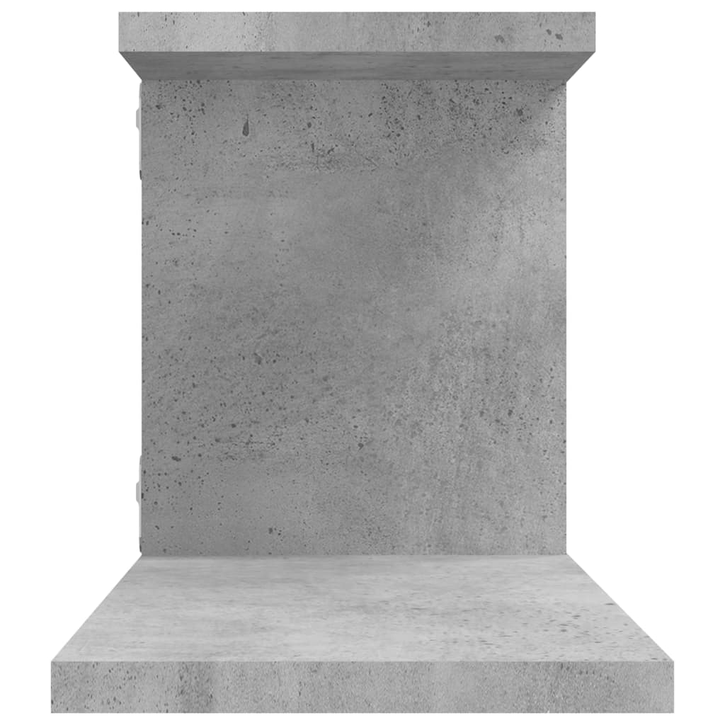vidaXL Raft TV cu montaj pe perete, gri beton, 125x18x23 cm, PAL vidaXL Raft TV cu montaj pe perete, gri beton, 125x18x23 cm, PAL