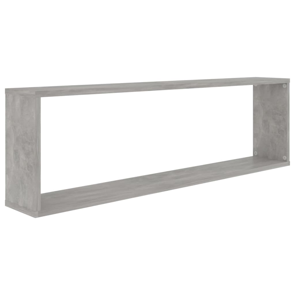 vidaXL Rafturi de perete cub, 4 buc., gri beton, 100x15x30 cm, PAL vidaXL Rafturi de perete cub, 4 buc., gri beton, 100x15x30 cm, PAL