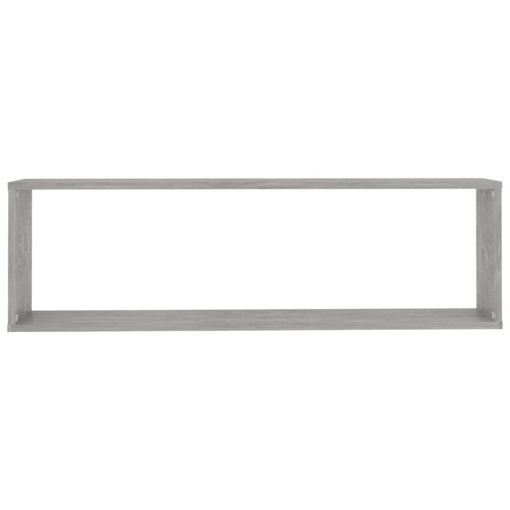 vidaXL Rafturi de perete cub, 4 buc., gri beton, 100x15x30 cm, PAL vidaXL Rafturi de perete cub, 4 buc., gri beton, 100x15x30 cm, PAL