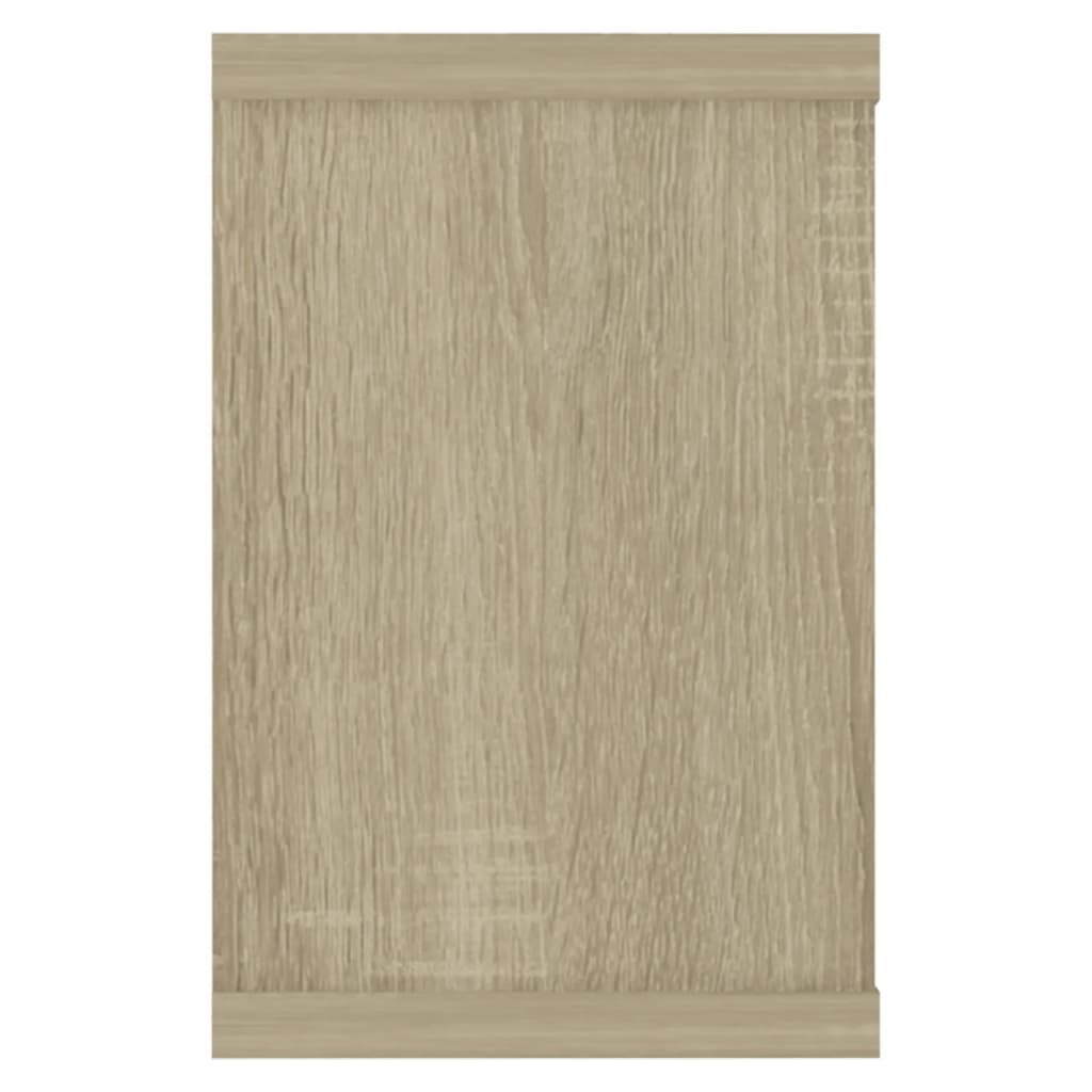 vidaXL Rafturi de perete cub, 4 buc., stejar sonoma, 60x15x23 cm, PAL