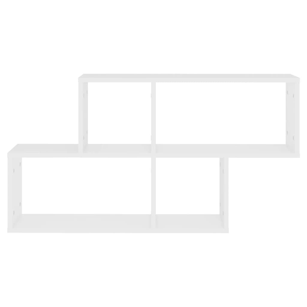 vidaXL Raft de perete, alb, 100x18x53 cm, lemn prelucrat vidaXL Raft de perete, alb, 100x18x53 cm, lemn prelucrat