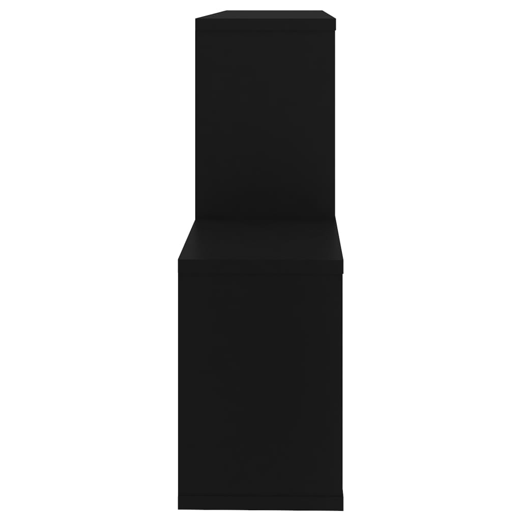 vidaXL Raft de perete, negru, 100x18x53 cm, PAL vidaXL Raft de perete, negru, 100x18x53 cm, PAL