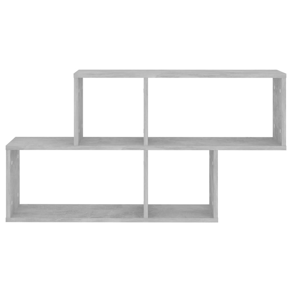 vidaXL Raft de perete, gri beton, 100x18x53 cm , PAL