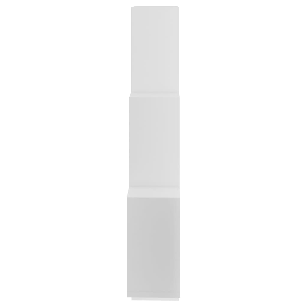 vidaXL Raft de perete cub, alb, 78x15x93 cm lemn prelucrat vidaXL Raft de perete cub, alb, 78x15x93 cm lemn prelucrat