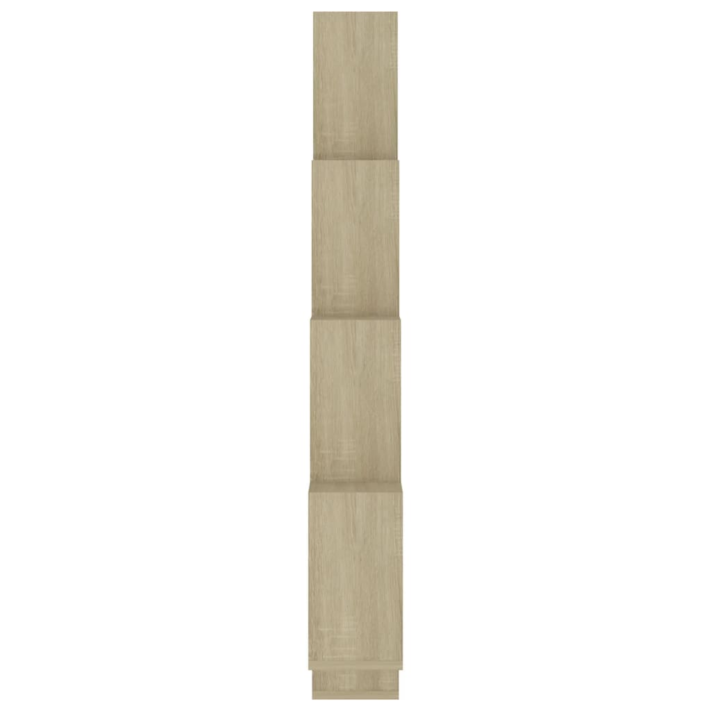 vidaXL Raft de perete cub, stejar sonoma, 90x15x119 cm, PAL vidaXL Raft de perete cub, stejar sonoma, 90x15x119 cm, PAL