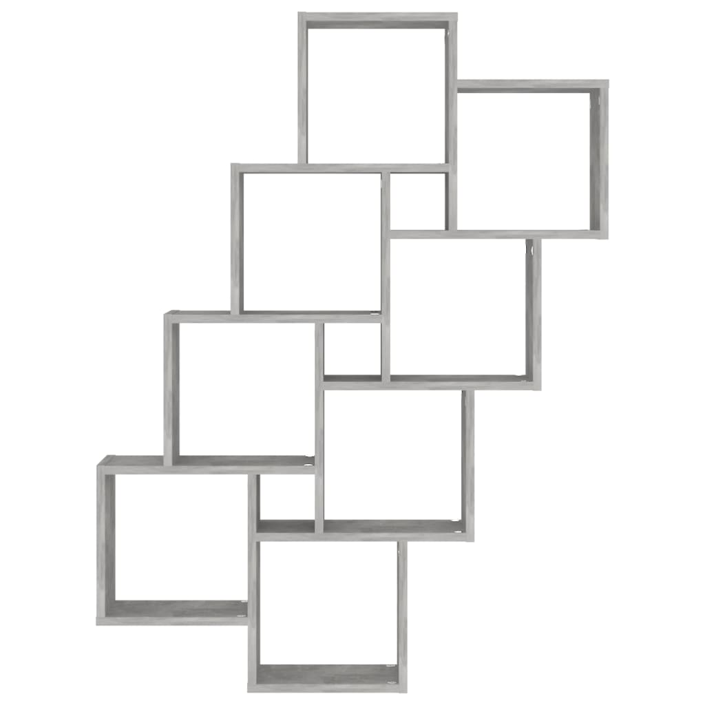 vidaXL Raft de perete cub, gri beton, 90x15x119 cm, PAL vidaXL Raft de perete cub, gri beton, 90x15x119 cm, PAL