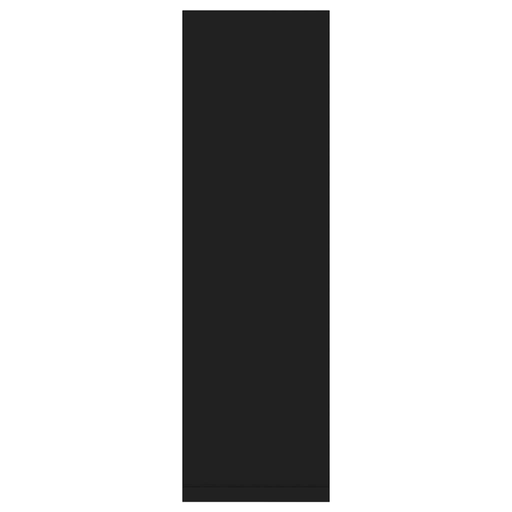 vidaXL Rafturi de perete, 2 bucăți, negru, 50x15x50 cm, PAL