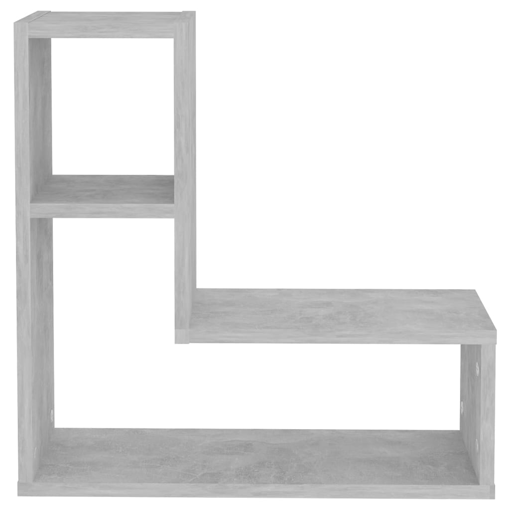 vidaXL Rafturi de perete, 2 buc., gri beton, 50x15x50 cm, PAL vidaXL Rafturi de perete, 2 buc., gri beton, 50x15x50 cm, PAL