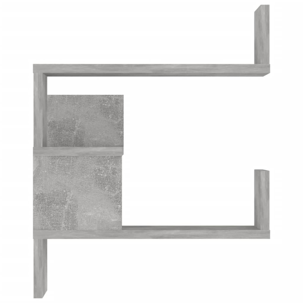vidaXL Rafturi de perete pe colț 2 buc. gri beton 40x40x50 cm PAL vidaXL Rafturi de perete pe colț 2 buc. gri beton 40x40x50 cm PAL