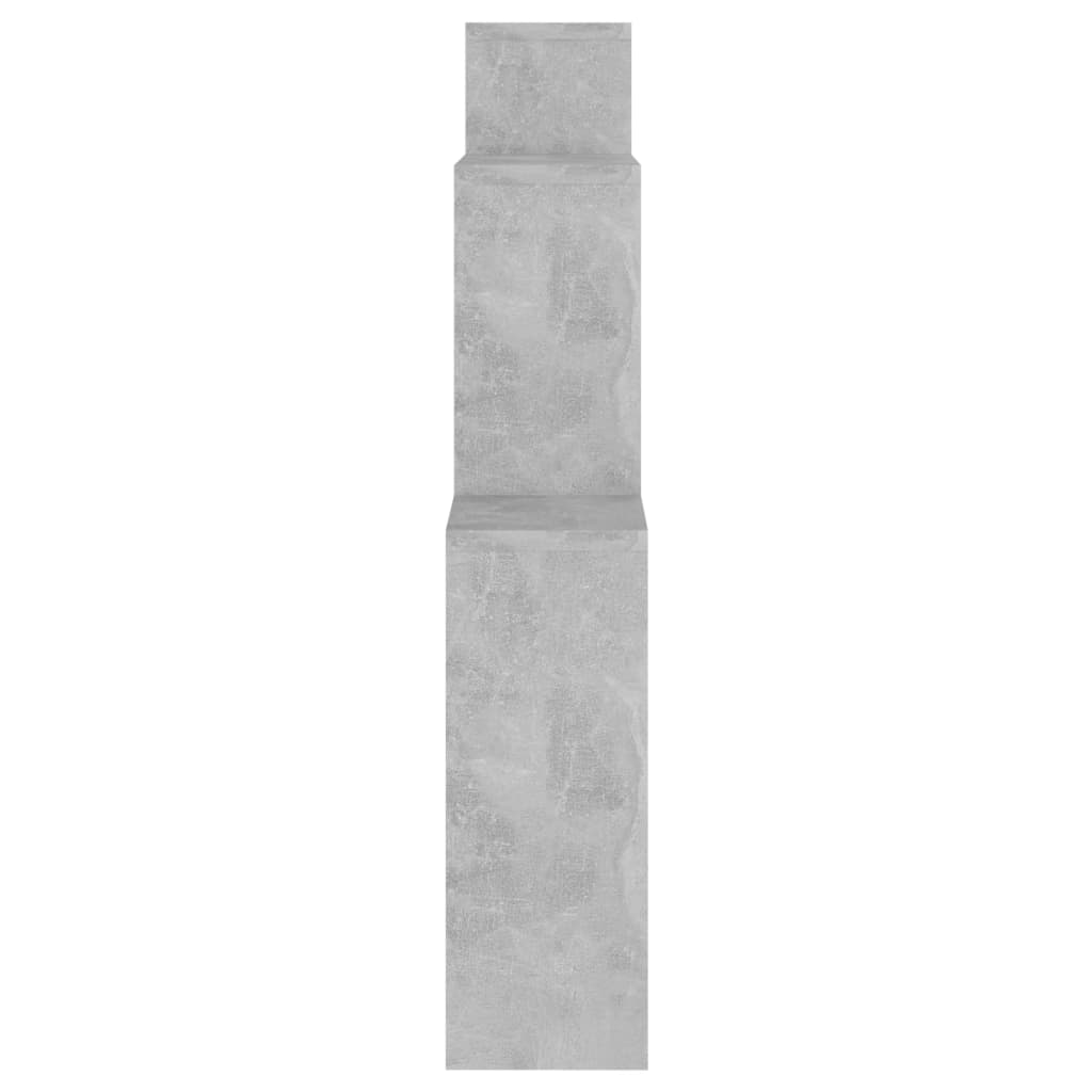 vidaXL Raft de perete de cub, gri beton, 80x15x78,5 cm, PAL