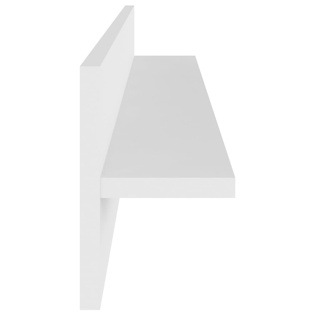 vidaXL Rafturi de perete, 4 buc., alb, 80x11,5x18 cm, PAL