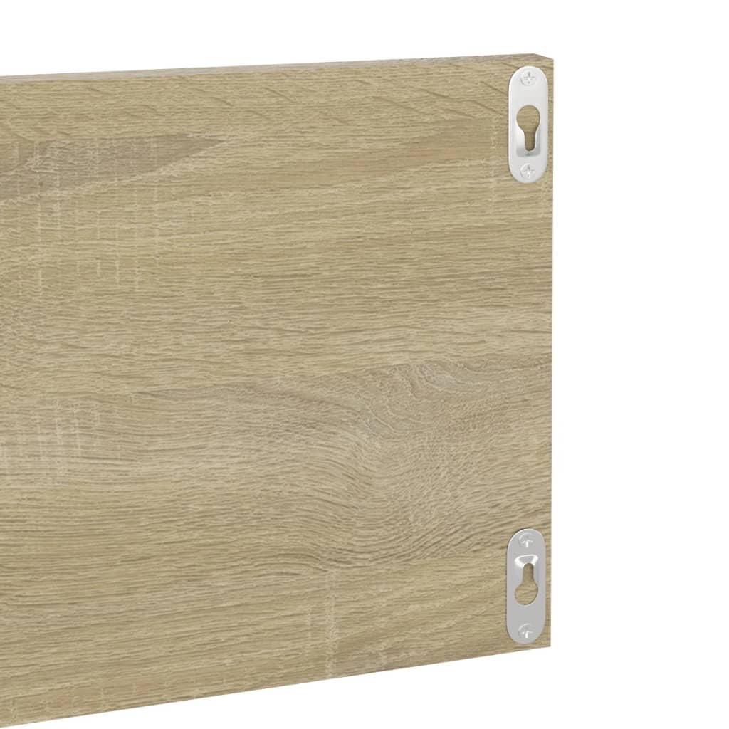 vidaXL Rafturi de perete, 2 buc., stejar sonoma, 80x11,5x18 cm, PAL vidaXL Rafturi de perete, 2 buc., stejar sonoma, 80x11,5x18 cm, PAL
