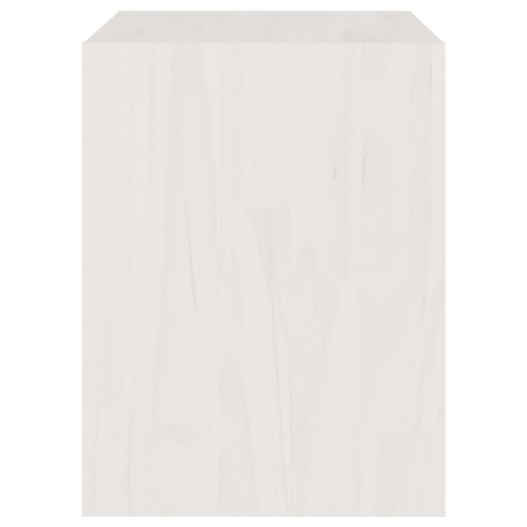 vidaXL Noptiere, alb, 2 buc., 40x30,5x40 cm, lemn masiv de pin vidaXL Noptiere, alb, 2 buc., 40x30,5x40 cm, lemn masiv de pin
