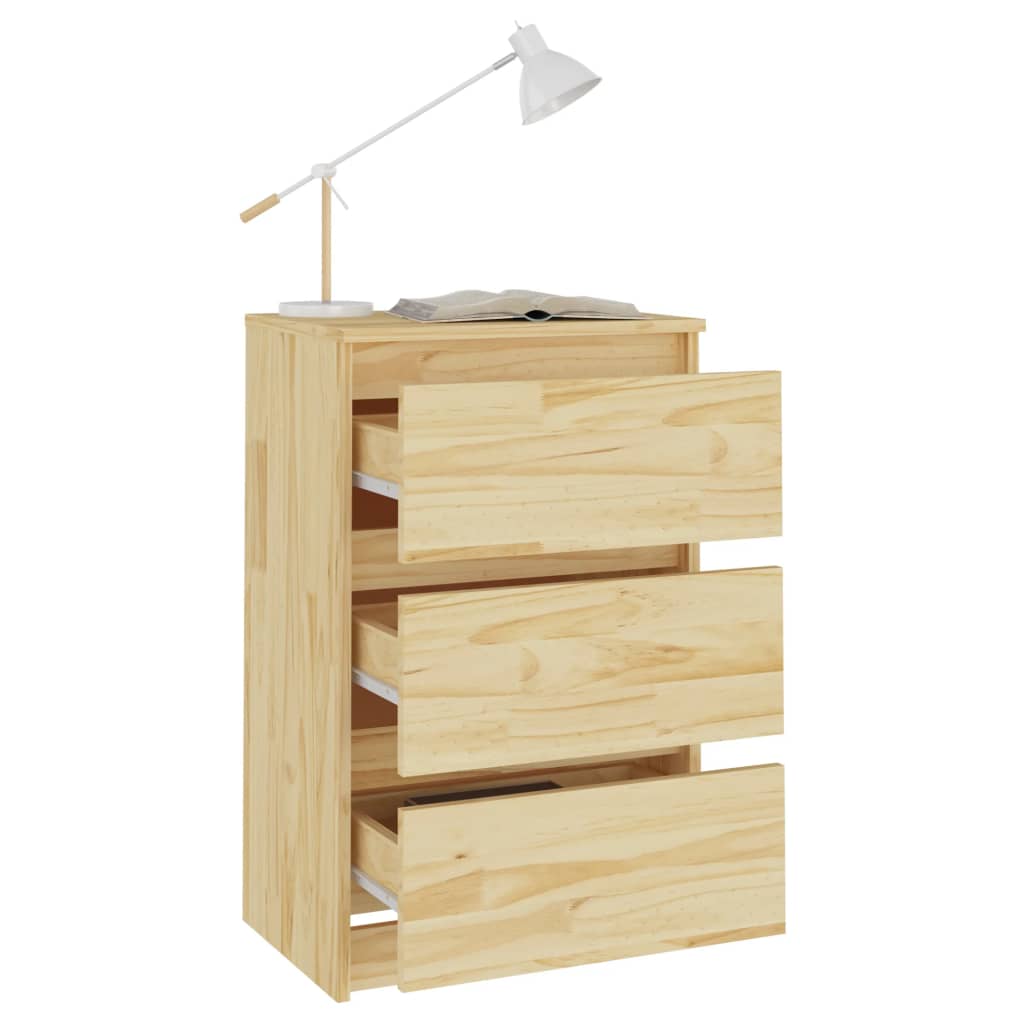 vidaXL Noptiere, 2 buc., 40x29,5x64 cm, lemn masiv de pin