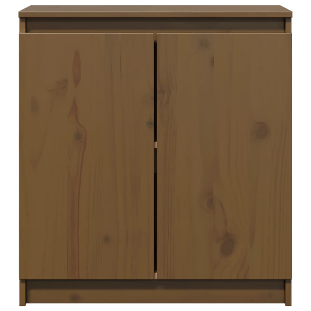 vidaXL Dulap lateral, maro miere, 60x36x65 cm, lemn masiv de pin