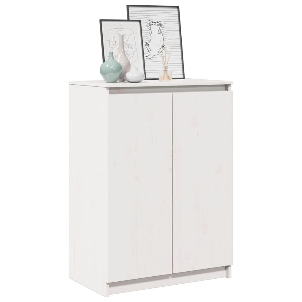 vidaXL Dulap, alb, 60x36x84 cm, lemn masiv de pin vidaXL Dulap, alb, 60x36x84 cm, lemn masiv de pin