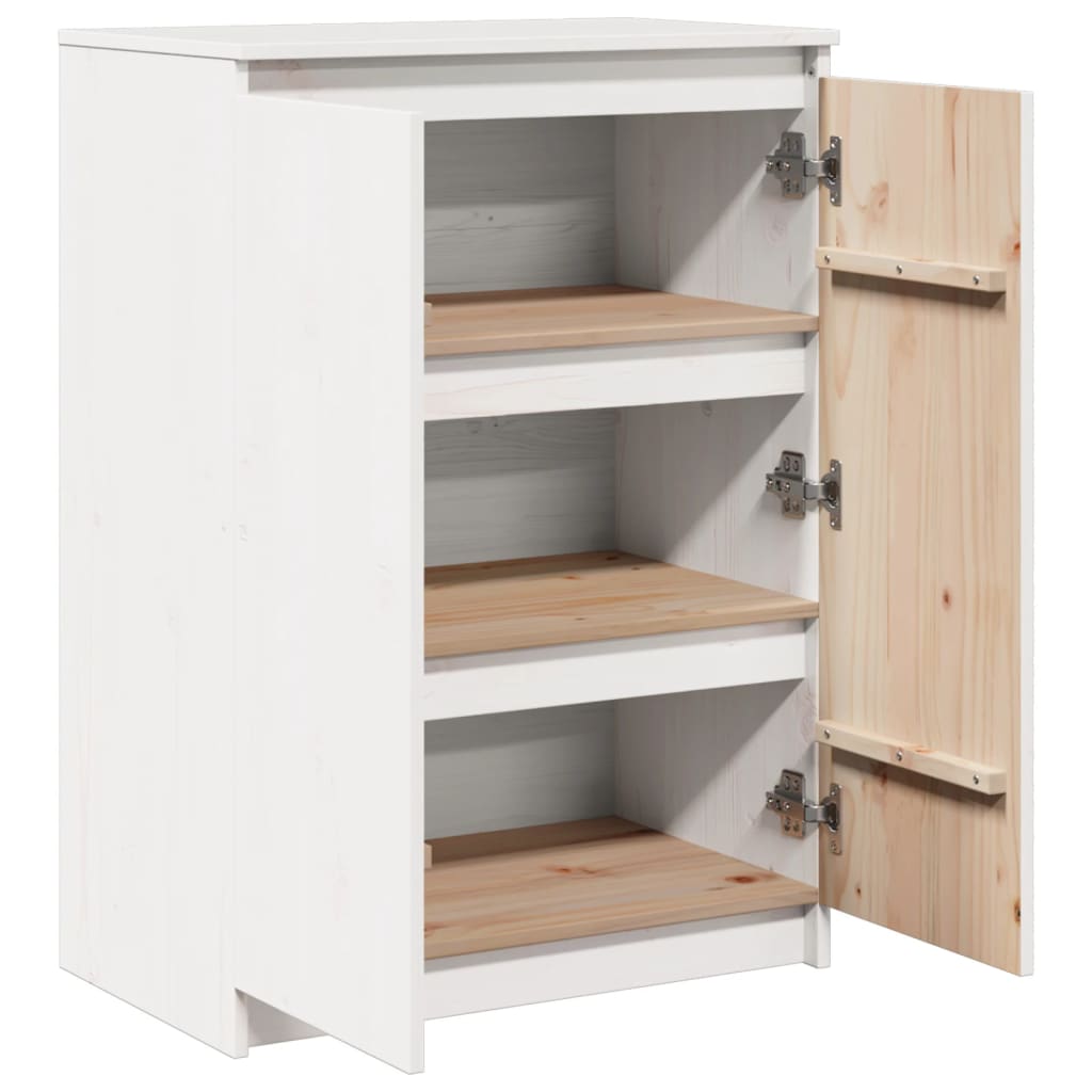 vidaXL Dulap, alb, 60x36x84 cm, lemn masiv de pin vidaXL Dulap, alb, 60x36x84 cm, lemn masiv de pin