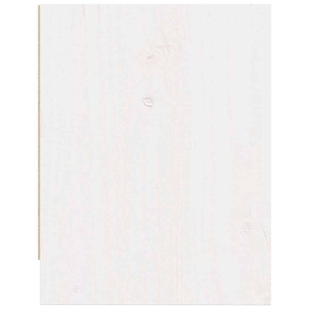 vidaXL Noptiere, 2 buc., alb, 40x30,5x40 cm, lemn masiv de pin