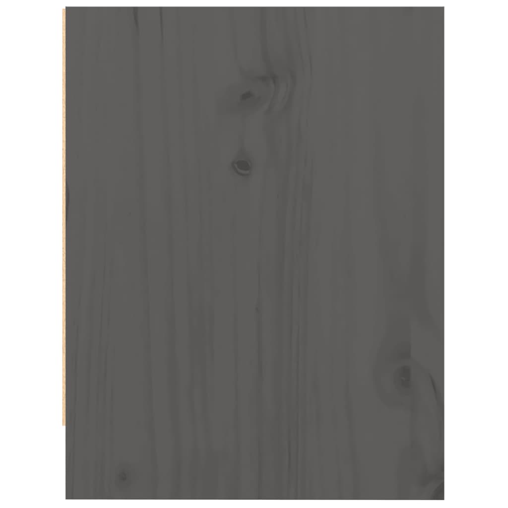 vidaXL Noptiere, 2 buc., gri, 40x30,5x40 cm, lemn masiv de pin vidaXL Noptiere, 2 buc., gri, 40x30,5x40 cm, lemn masiv de pin