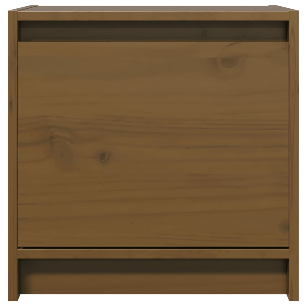 vidaXL Noptiere, 2 buc., maro miere, 40x30,5x40 cm, lemn masiv de pin vidaXL Noptiere, 2 buc., maro miere, 40x30,5x40 cm, lemn masiv de pin