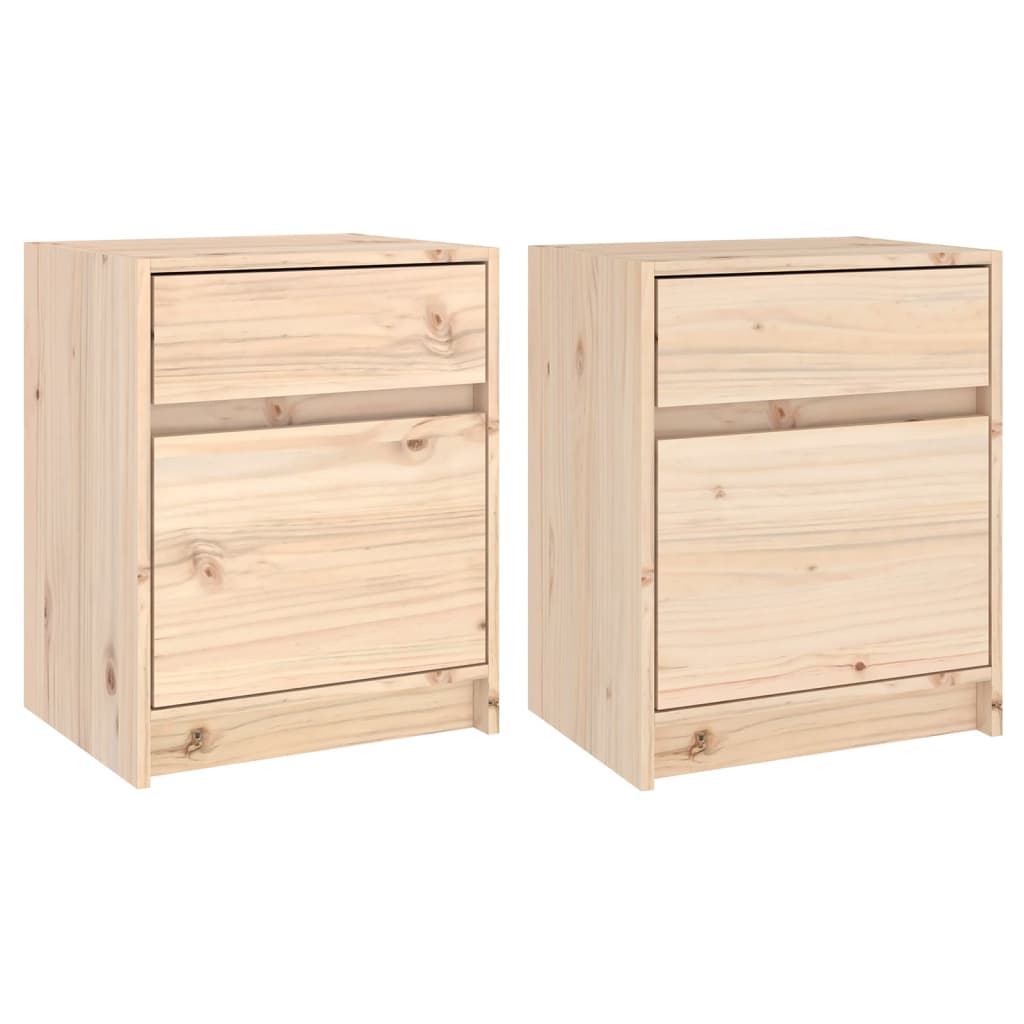 vidaXL Noptiere, 2 buc., 40x31x50 cm, lemn masiv de pin