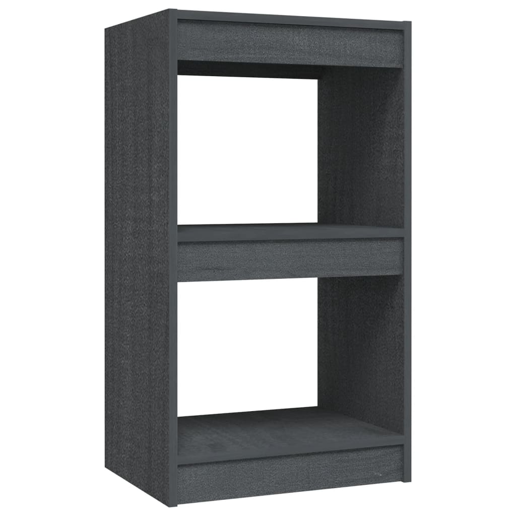 vidaXL Bibliotecă, gri, 40x30x71,5 cm, lemn masiv de pin vidaXL Bibliotecă, gri, 40x30x71,5 cm, lemn masiv de pin