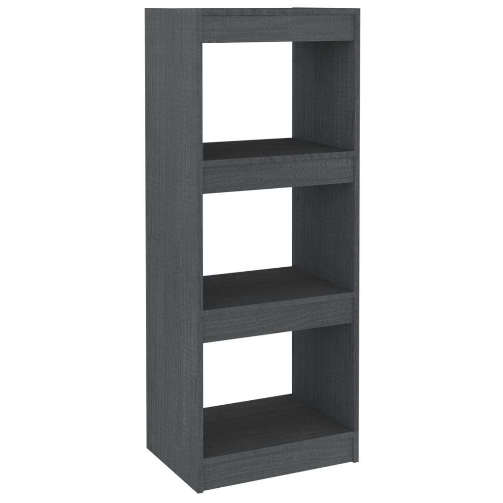 vidaXL Bibliotecă/Separator cameră gri 40x30x103,5 cm lemn masiv pin