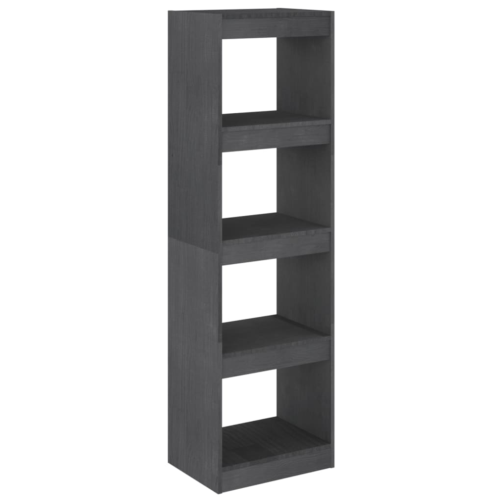 vidaXL Bibliotecă/Separator cameră, gri, 40x30x135,5 cm, lemn de pin vidaXL Bibliotecă/Separator cameră, gri, 40x30x135,5 cm, lemn de pin