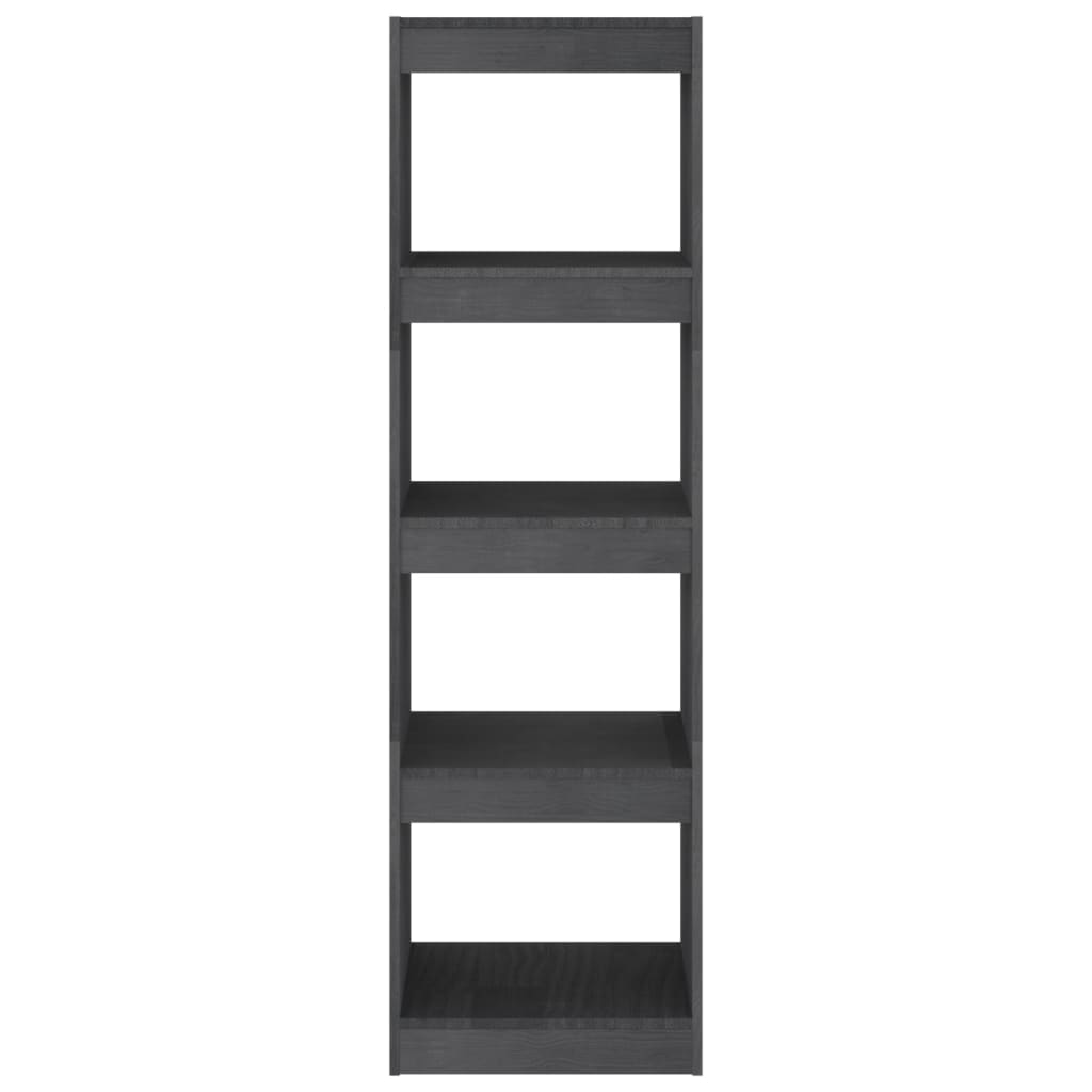 vidaXL Bibliotecă/Separator cameră, gri, 40x30x135,5 cm, lemn de pin vidaXL Bibliotecă/Separator cameră, gri, 40x30x135,5 cm, lemn de pin