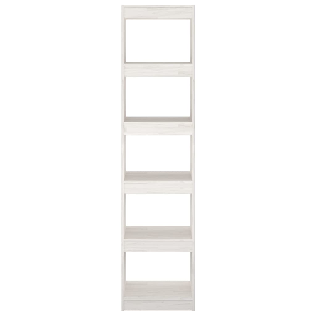 vidaXL Bibliotecă/Separator cameră, alb, 40x30x167,5 cm lemn masiv pin vidaXL Bibliotecă/Separator cameră, alb, 40x30x167,5 cm lemn masiv pin