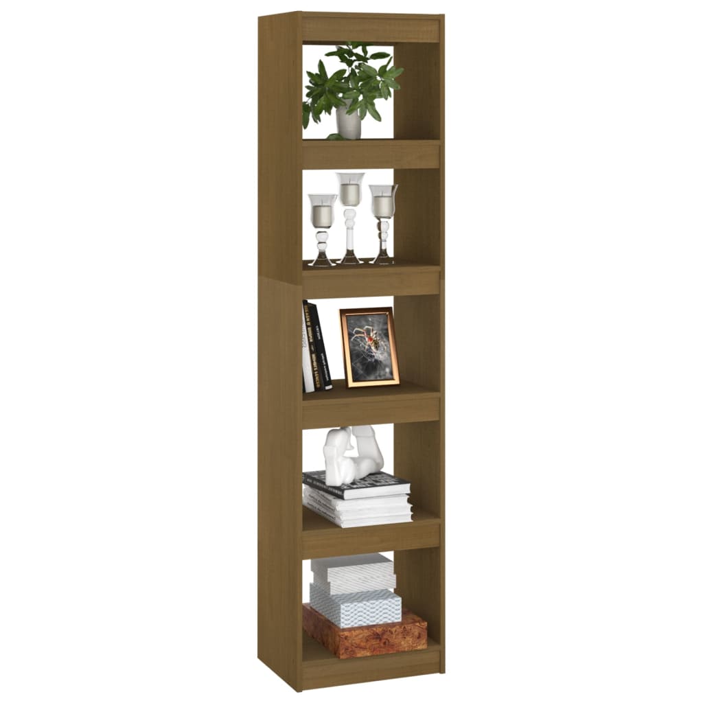 vidaXL Bibliotecă/Separator cameră maro miere 40x30x167,5 cm lemn pin vidaXL Bibliotecă/Separator cameră maro miere 40x30x167,5 cm lemn pin