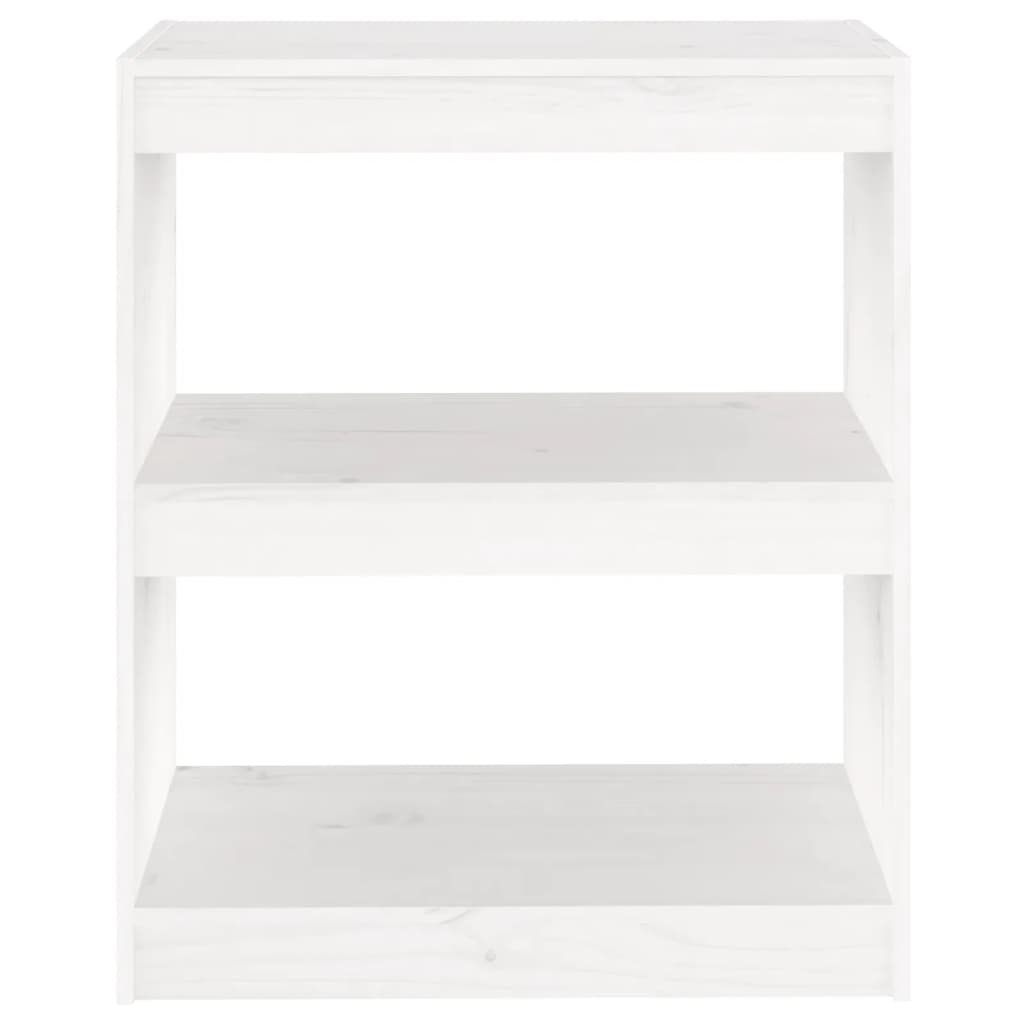 vidaXL Bibliotecă/Separator cameră,alb,60x30x71,5 cm,lemn masiv de pin vidaXL Bibliotecă/Separator cameră,alb,60x30x71,5 cm,lemn masiv de pin