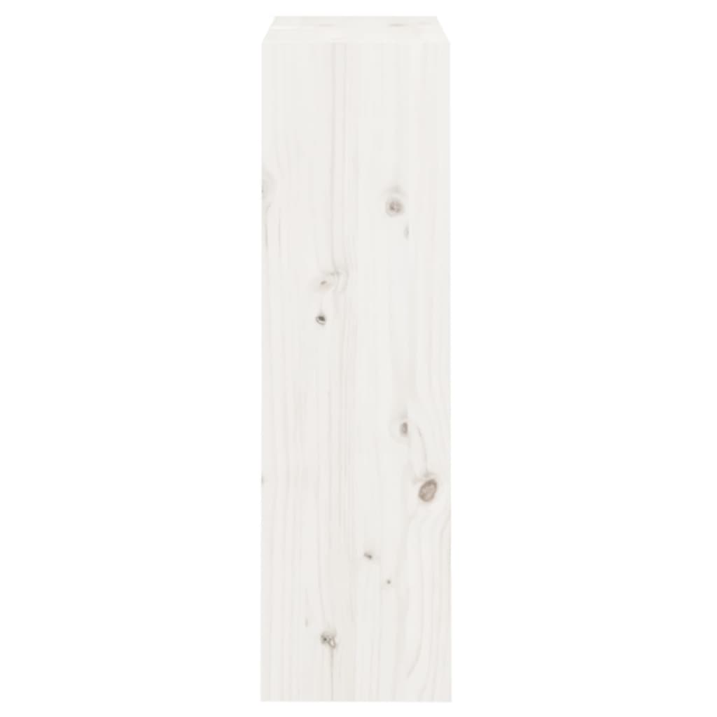 vidaXL Bibliotecă/Separator cameră alb 60x30x103,5 cm lemn masiv pin vidaXL Bibliotecă/Separator cameră alb 60x30x103,5 cm lemn masiv pin