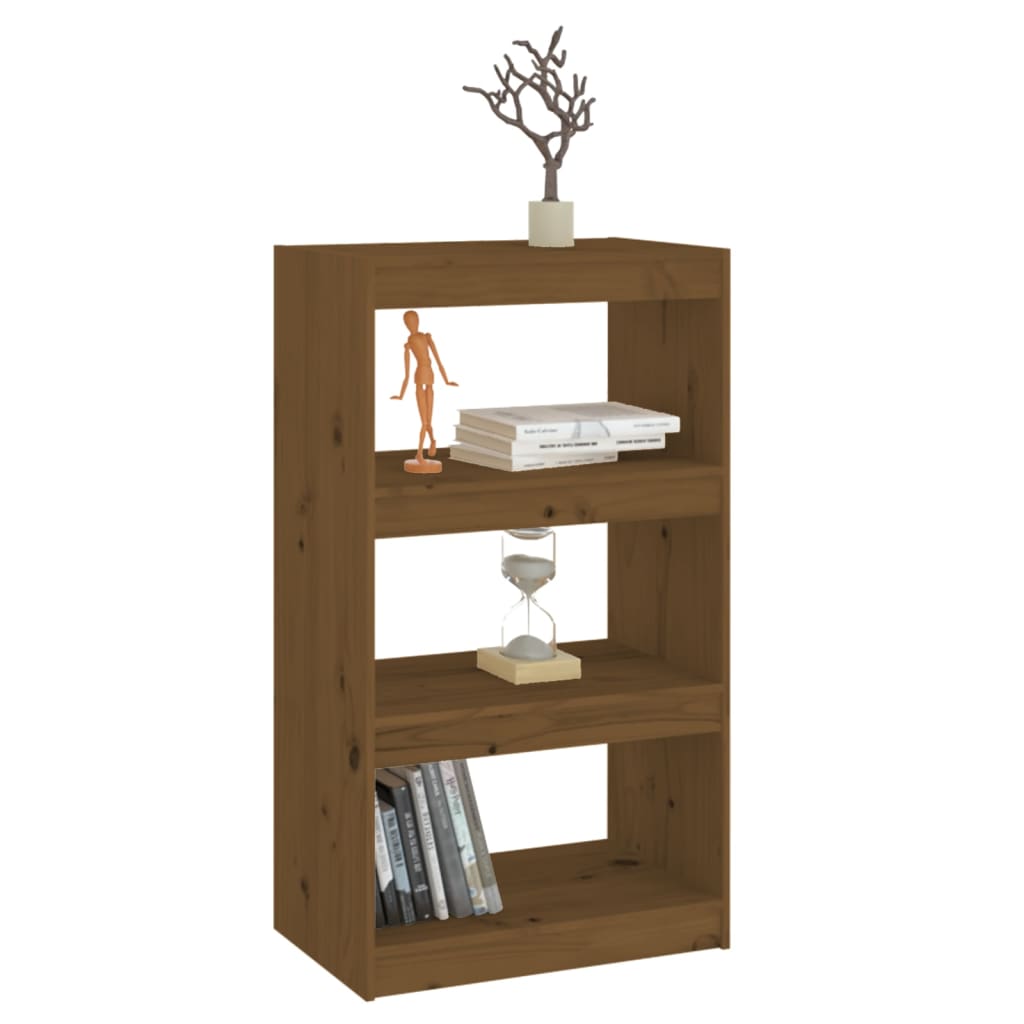 vidaXL Bibliotecă/Separator cameră, maro miere 60x30x103,5 cm lemn pin vidaXL Bibliotecă/Separator cameră, maro miere 60x30x103,5 cm lemn pin
