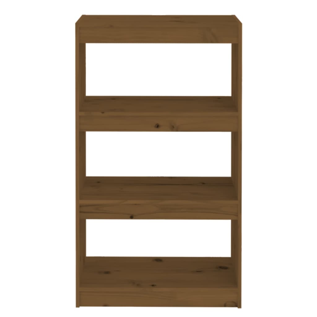 vidaXL Bibliotecă/Separator cameră, maro miere 60x30x103,5 cm lemn pin vidaXL Bibliotecă/Separator cameră, maro miere 60x30x103,5 cm lemn pin