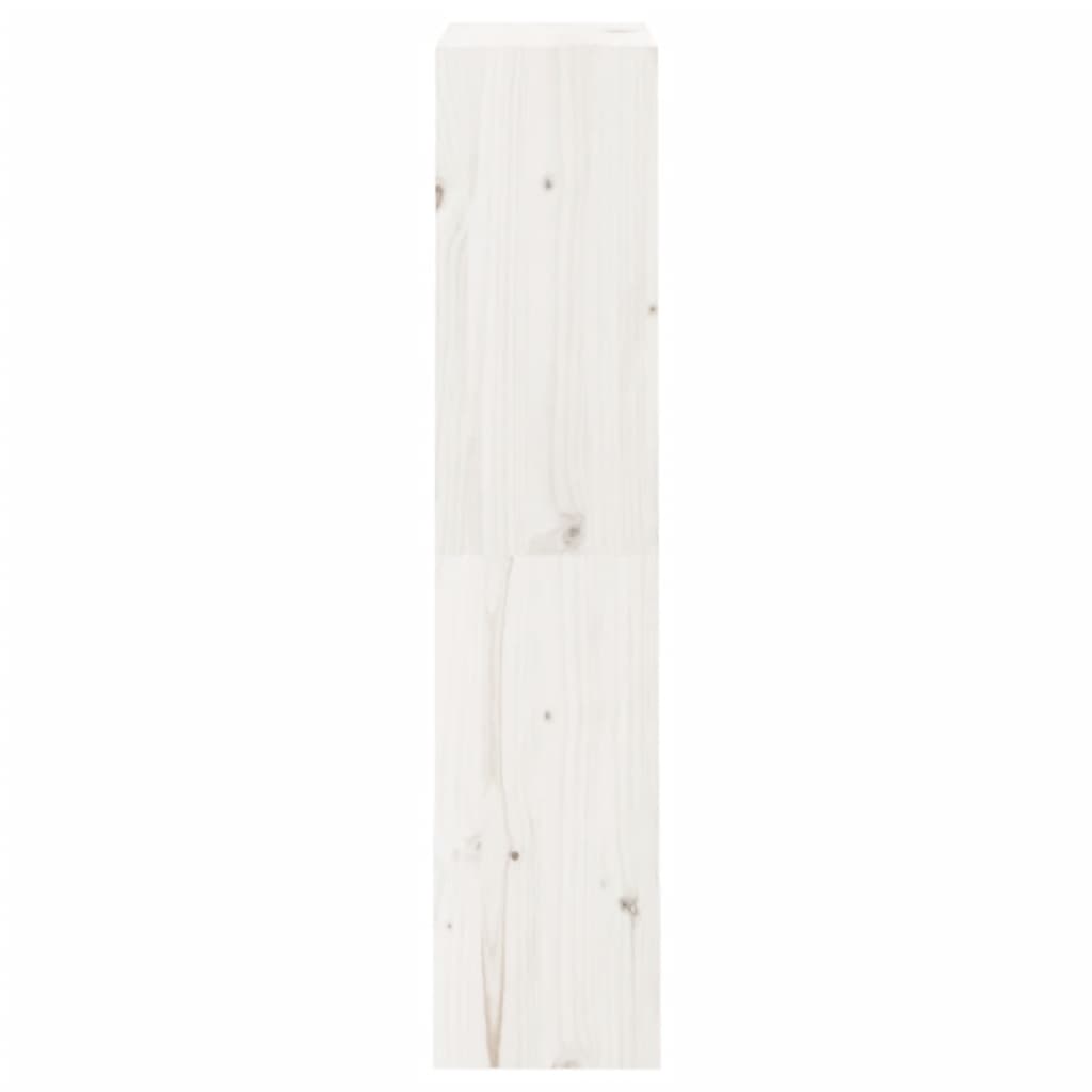 vidaXL Bibliotecă/Separator cameră alb 60x30x135,5 cm lemn masiv pin vidaXL Bibliotecă/Separator cameră alb 60x30x135,5 cm lemn masiv pin