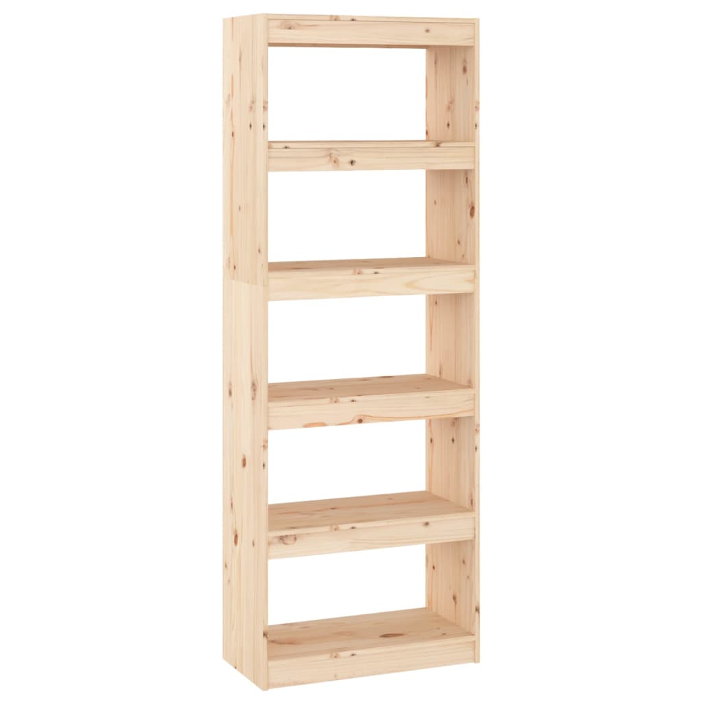 vidaXL Bibliotecă/Separator cameră, 60x30x167,5 cm, lemn masiv pin vidaXL Bibliotecă/Separator cameră, 60x30x167,5 cm, lemn masiv pin